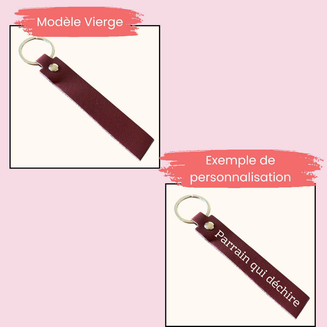 Porte-clé simili cuir