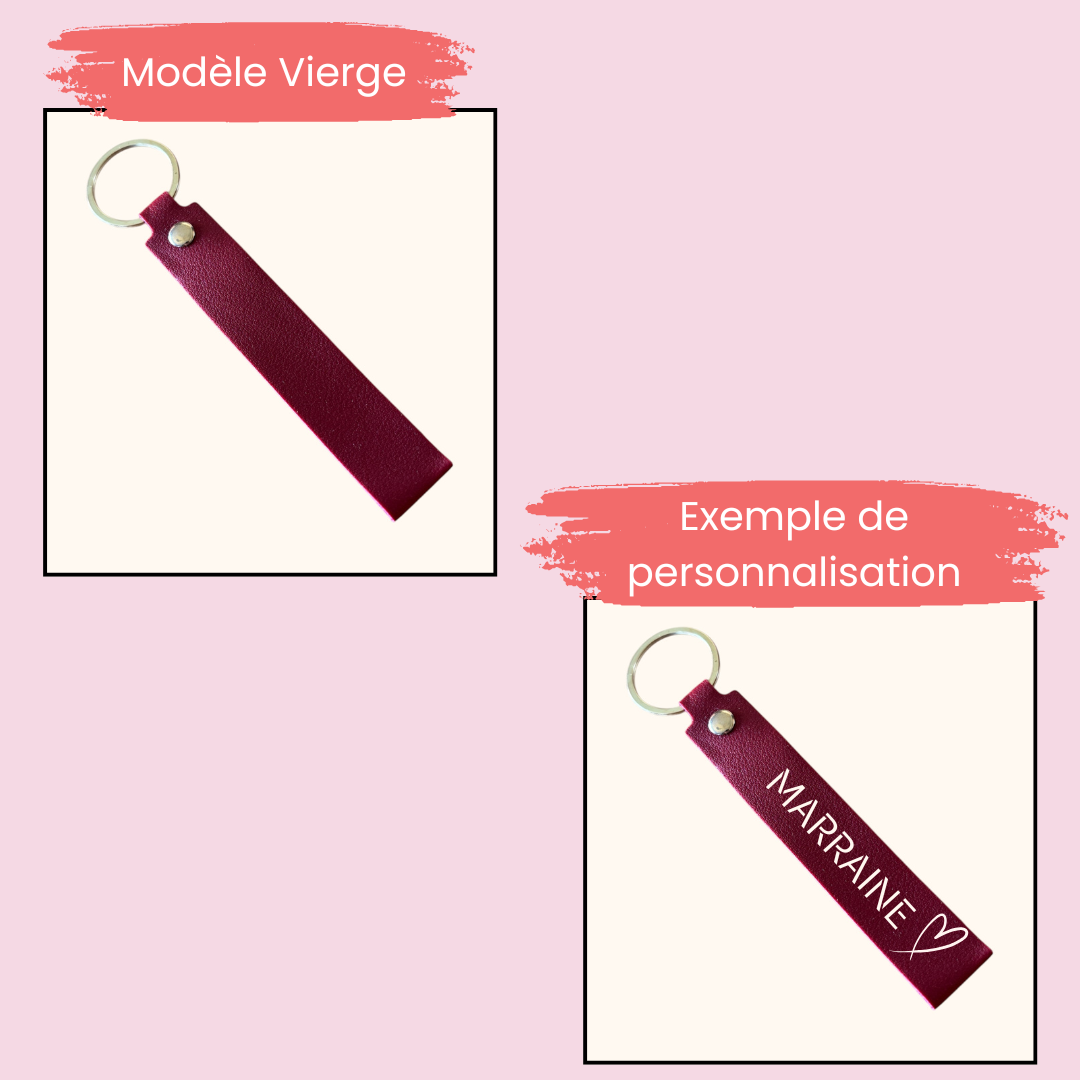 Porte-clé simili cuir
