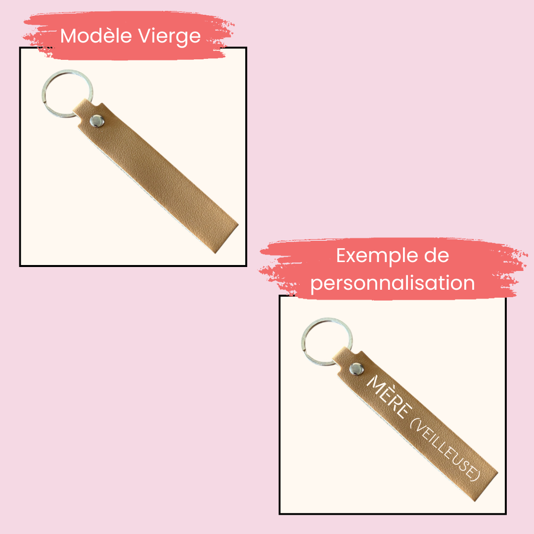 Porte-clé simili cuir