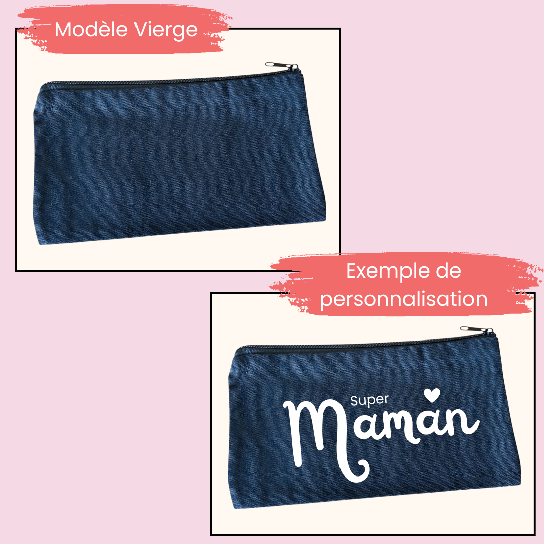 Trousse zippée noire