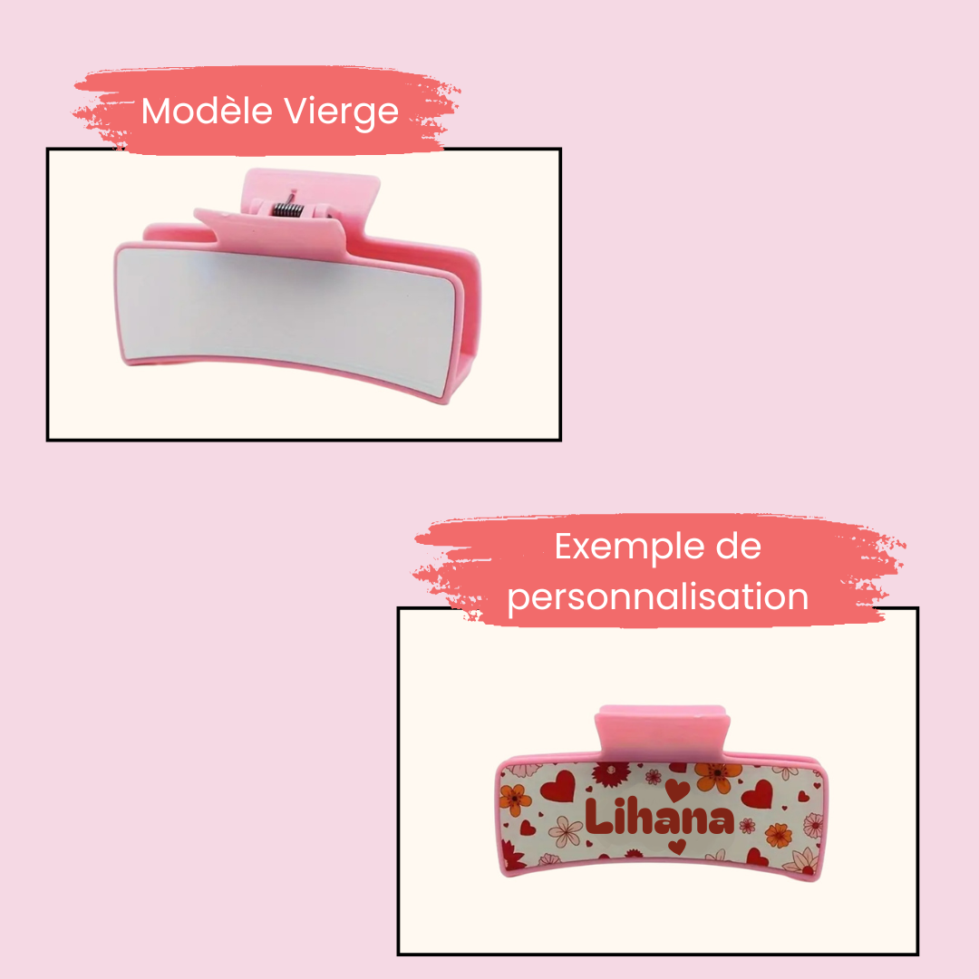 Pince à cheveux personnalisable