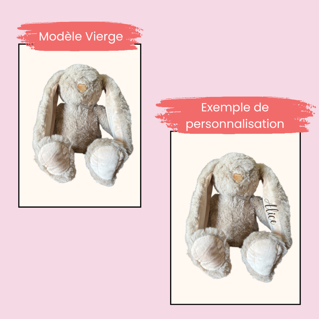 Lapin personnalisé grand modèle
