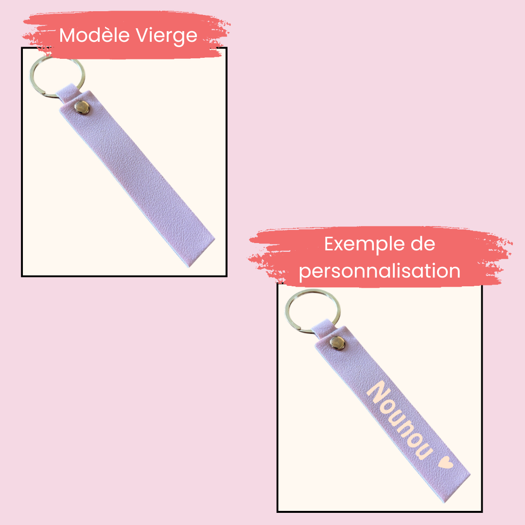 Porte-clé simili cuir