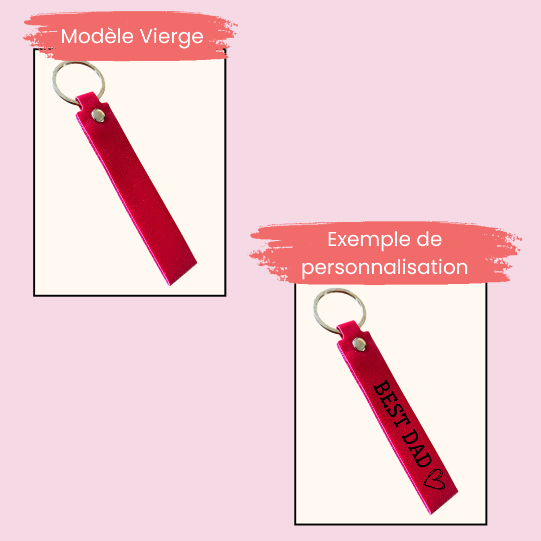 Porte-clé simili cuir