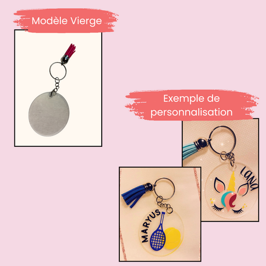 Porte clefs acrylique