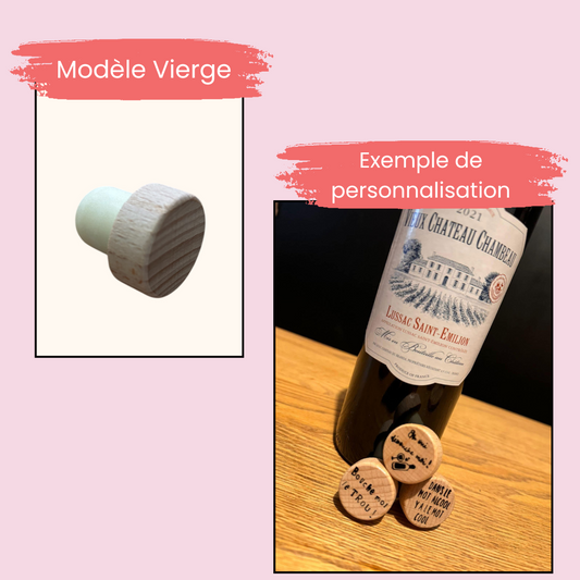 Bouchon bois réutilisable