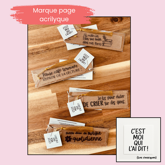 📖 Parce que les livres, c’est sacré. Mais un marque-page, ça peut avoir du culot.